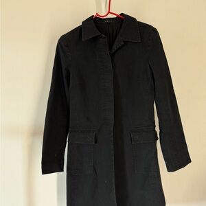 Theory Black Women's Coat